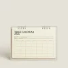 Stationery*ZARA Home 2024 Desk Calendar Cream