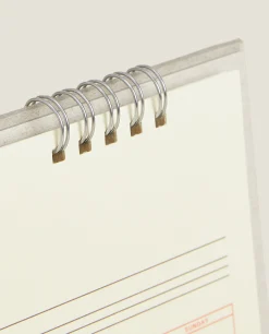Stationery*ZARA Home 2024 Desk Calendar Cream