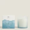 Candles*ZARA Home (350 G) Musk Linen Scented Candle Light Blue