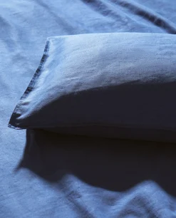 Pillowcases*ZARA Home (140 Gsm) Linen Pillowcase Blue