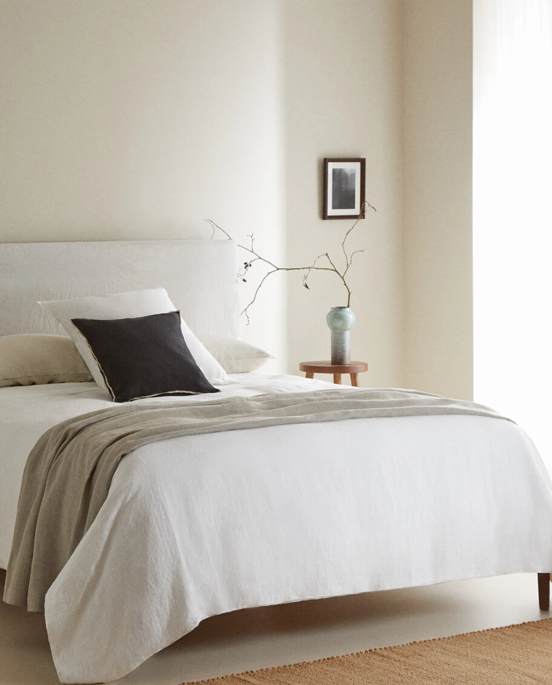 Duvet Covers*ZARA Home (160 Gsm) Washed Linen Duvet Cover White