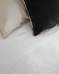 Duvet Covers*ZARA Home (160 Gsm) Washed Linen Duvet Cover White