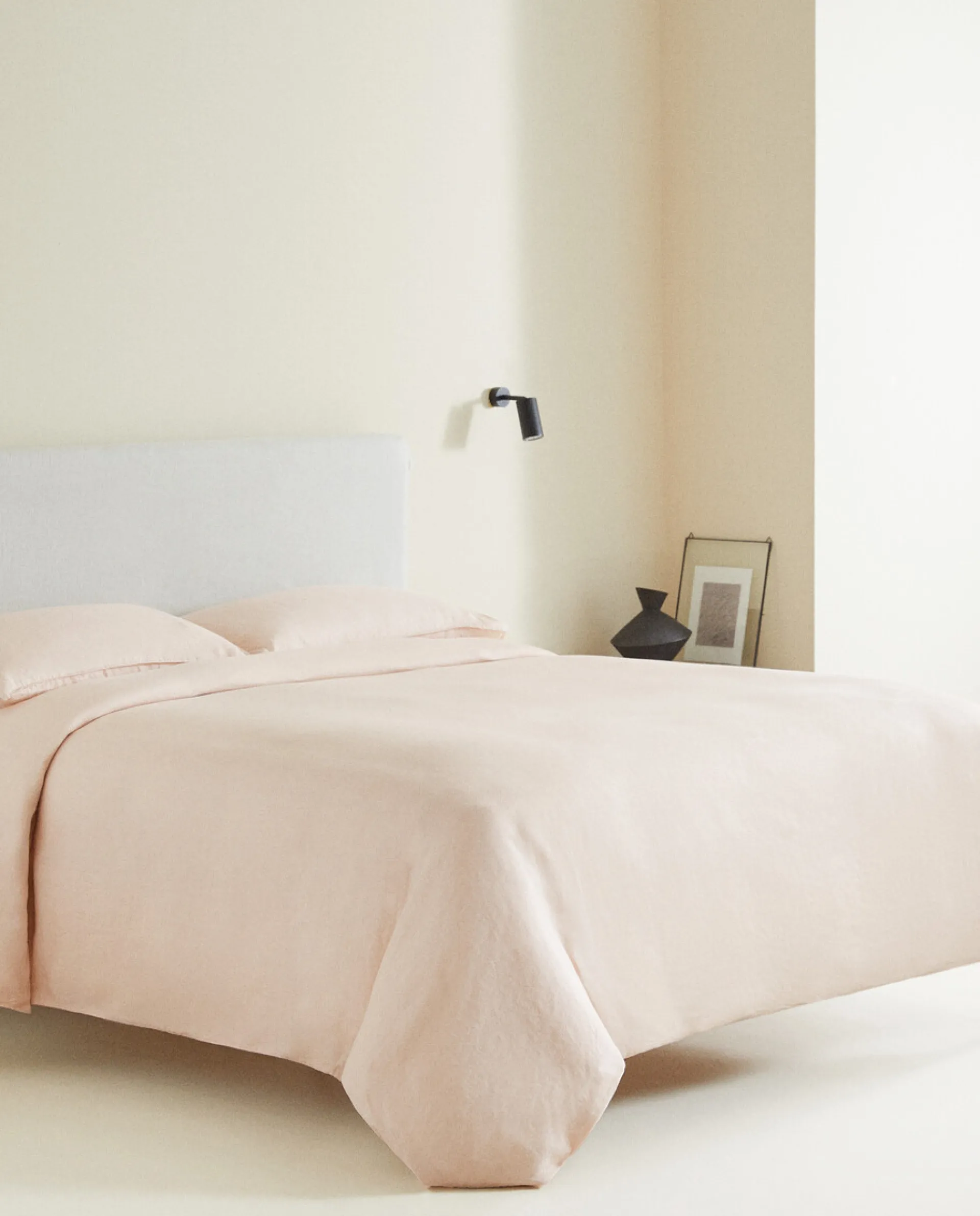 Duvet Covers*ZARA Home (140 Gsm) Washed Linen Duvet Cover Pink