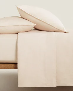 Duvet Covers*ZARA Home (140 Gsm) Washed Linen Duvet Cover Pink