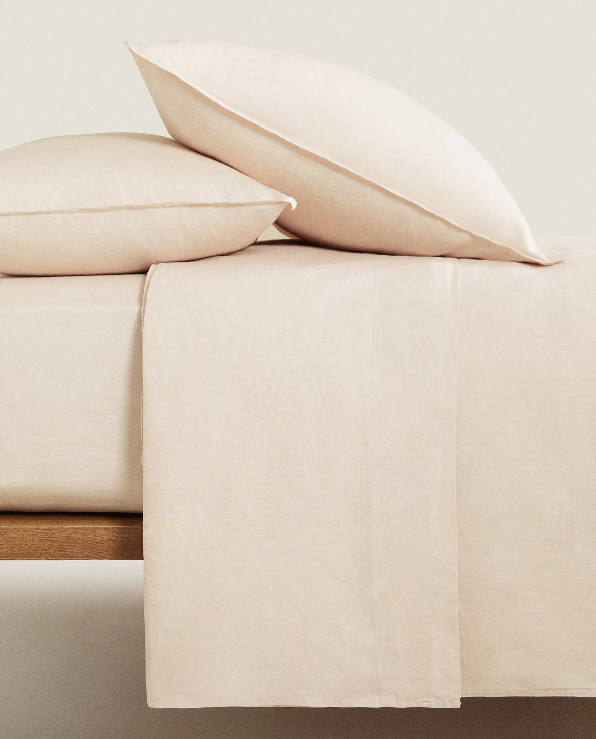 Duvet Covers*ZARA Home (140 Gsm) Washed Linen Duvet Cover Pink