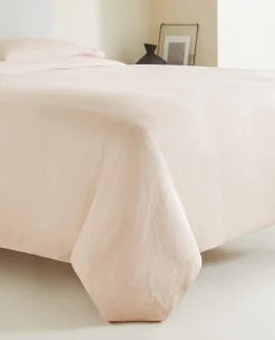 Duvet Covers*ZARA Home (140 Gsm) Washed Linen Duvet Cover Pink