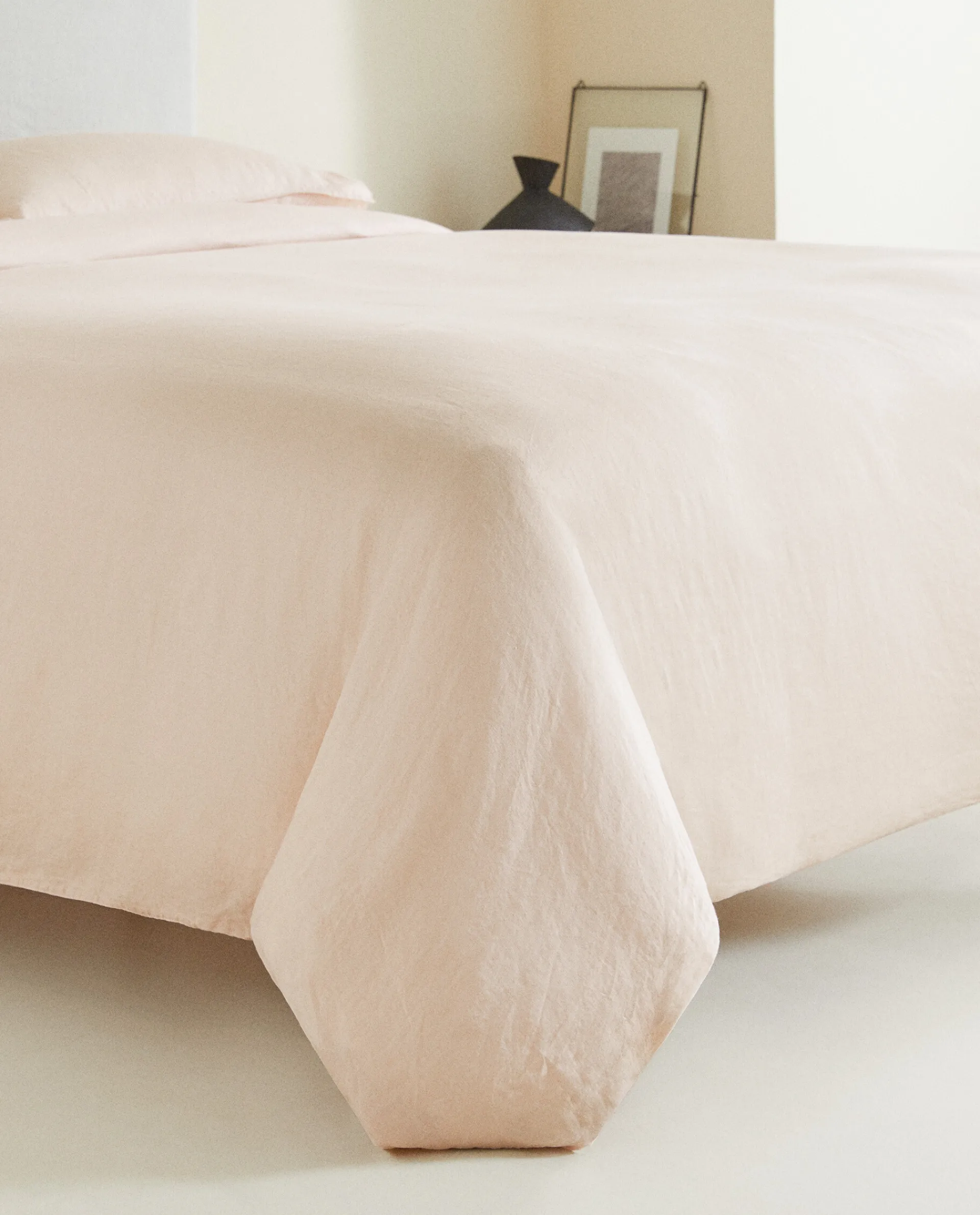 Duvet Covers*ZARA Home (140 Gsm) Washed Linen Duvet Cover Pink