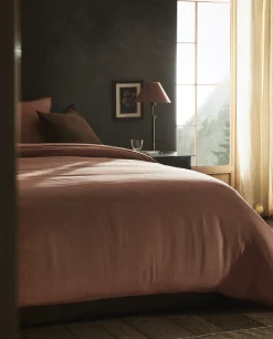 Duvet Covers*ZARA Home (140 Gsm) Washed Linen Duvet Cover Pink