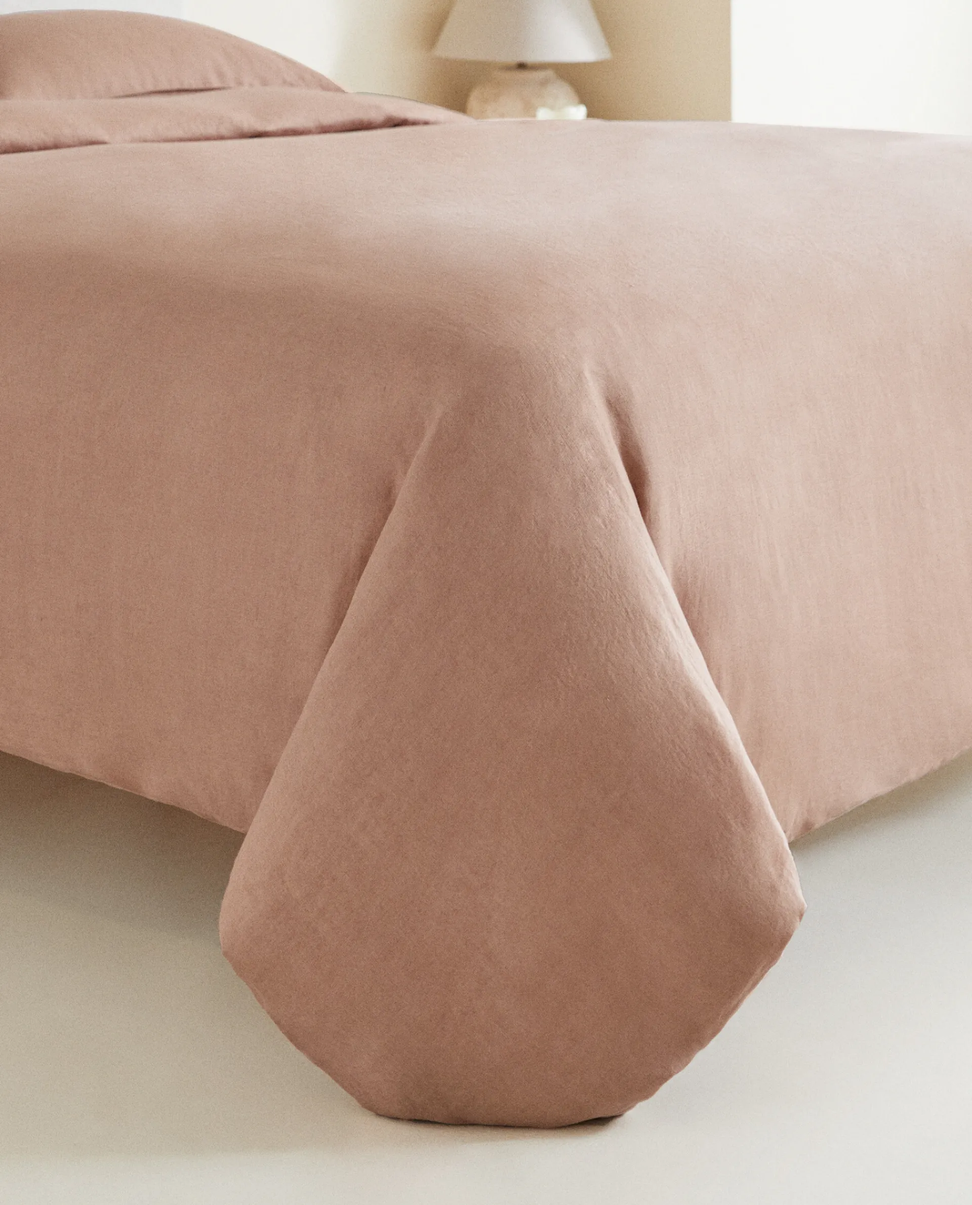 Duvet Covers*ZARA Home (140 Gsm) Washed Linen Duvet Cover Pink