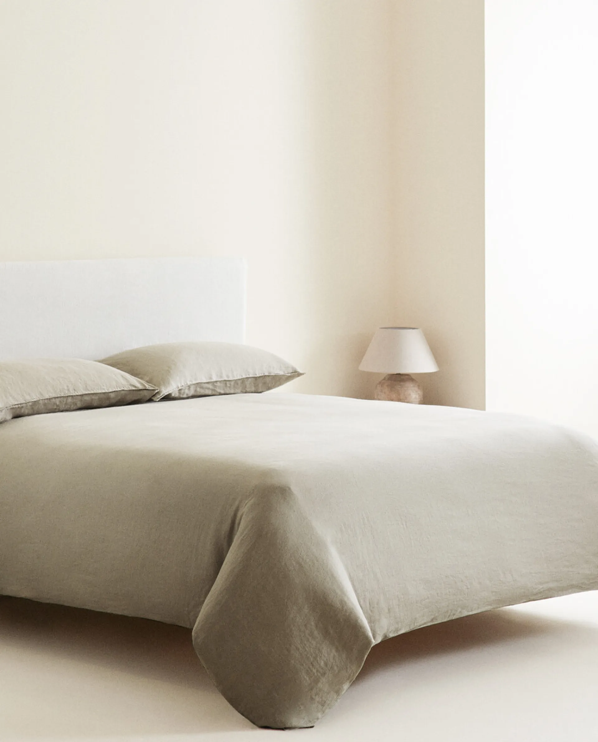 Duvet Covers*ZARA Home (140 Gsm) Washed Linen Duvet Cover Middle Grey