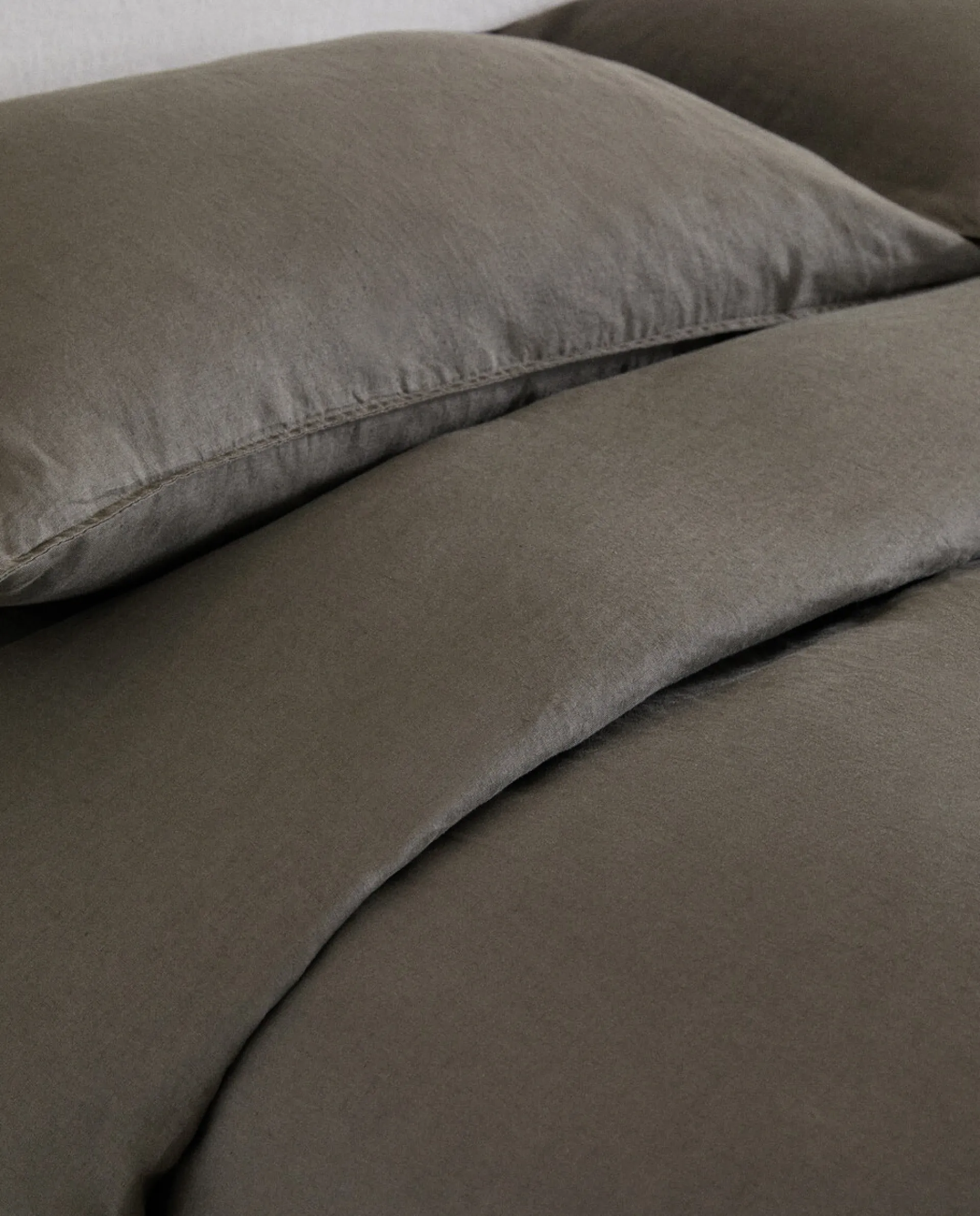 Duvet Covers*ZARA Home (140 Gsm) Washed Linen Duvet Cover Grey