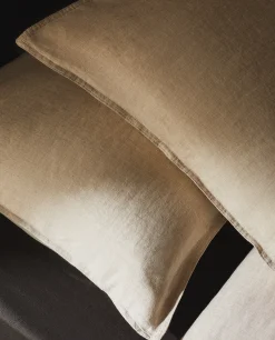 Pillowcases*ZARA Home (160 Gsm) Washed Linen Pillowcase Natural Colour