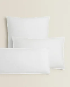 Pillowcases*ZARA Home (160 Gsm) Washed Linen Pillowcase White