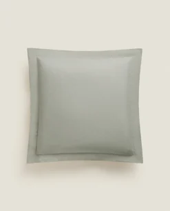 Pillowcases*ZARA Home (180 Thread Count) Cotton Percale Pillowcase Green