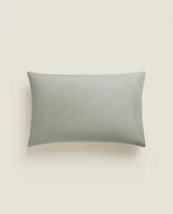 Pillowcases*ZARA Home (180 Thread Count) Cotton Percale Pillowcase Green