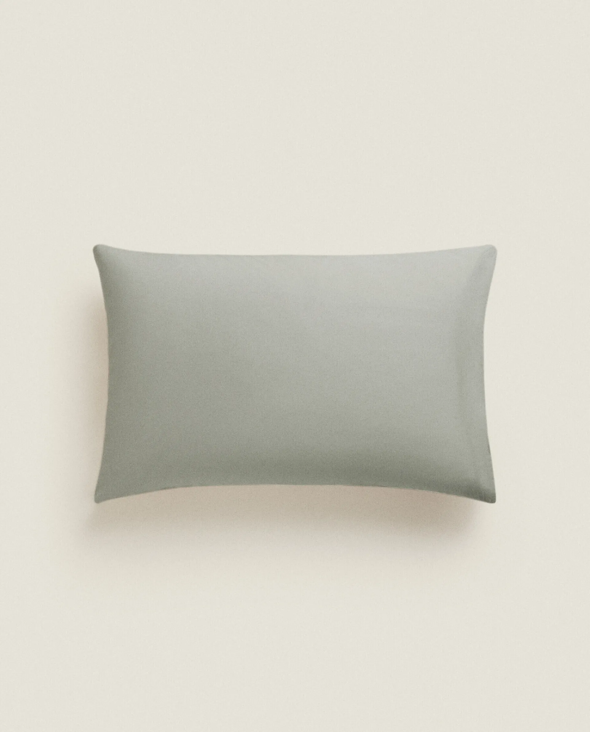 Pillowcases*ZARA Home (180 Thread Count) Cotton Percale Pillowcase Green