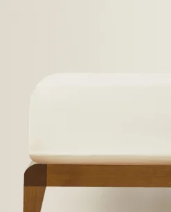 Fitted Sheets*ZARA Home (180 Thread Count) Cotton Percale Fitted Sheet Oyster White