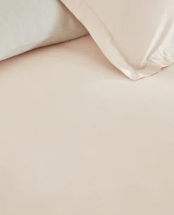 Fitted Sheets*ZARA Home (180 Thread Count) Cotton Percale Fitted Sheet Peach