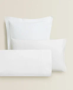 Pillowcases*ZARA Home (180 Thread Count) Cotton Percale Pillowcase White