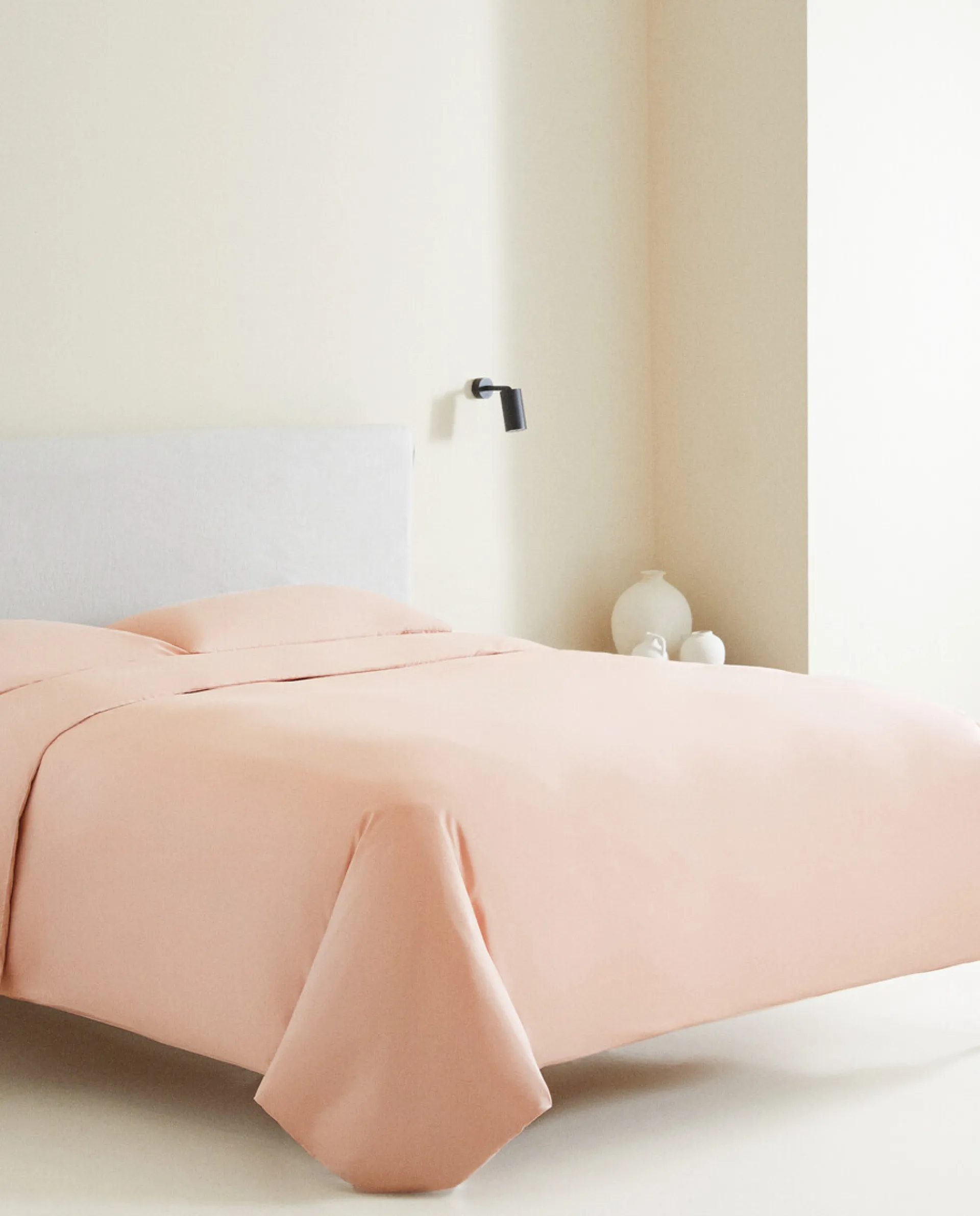 Duvet Covers*ZARA Home (180 Thread Count) Cotton Percale Duvet Cover Pink