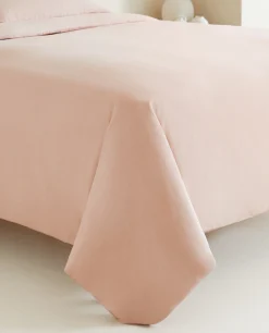 Duvet Covers*ZARA Home (180 Thread Count) Cotton Percale Duvet Cover Pink