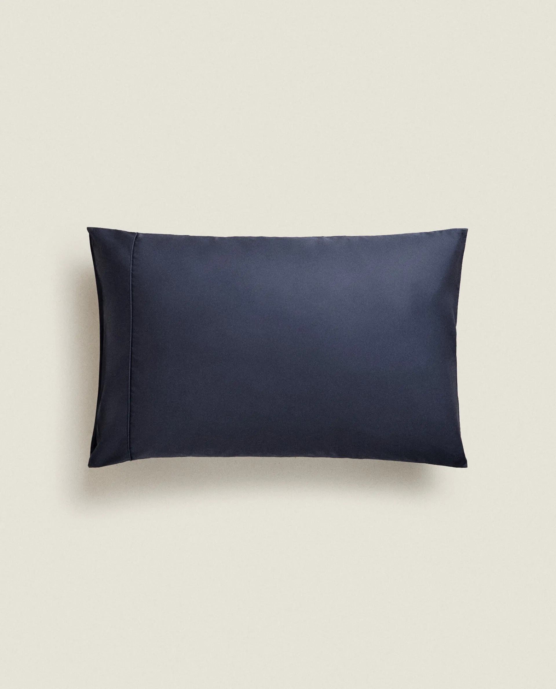 Pillowcases*ZARA Home (300 Thread Count) Cotton Percale Pillowcase Navy