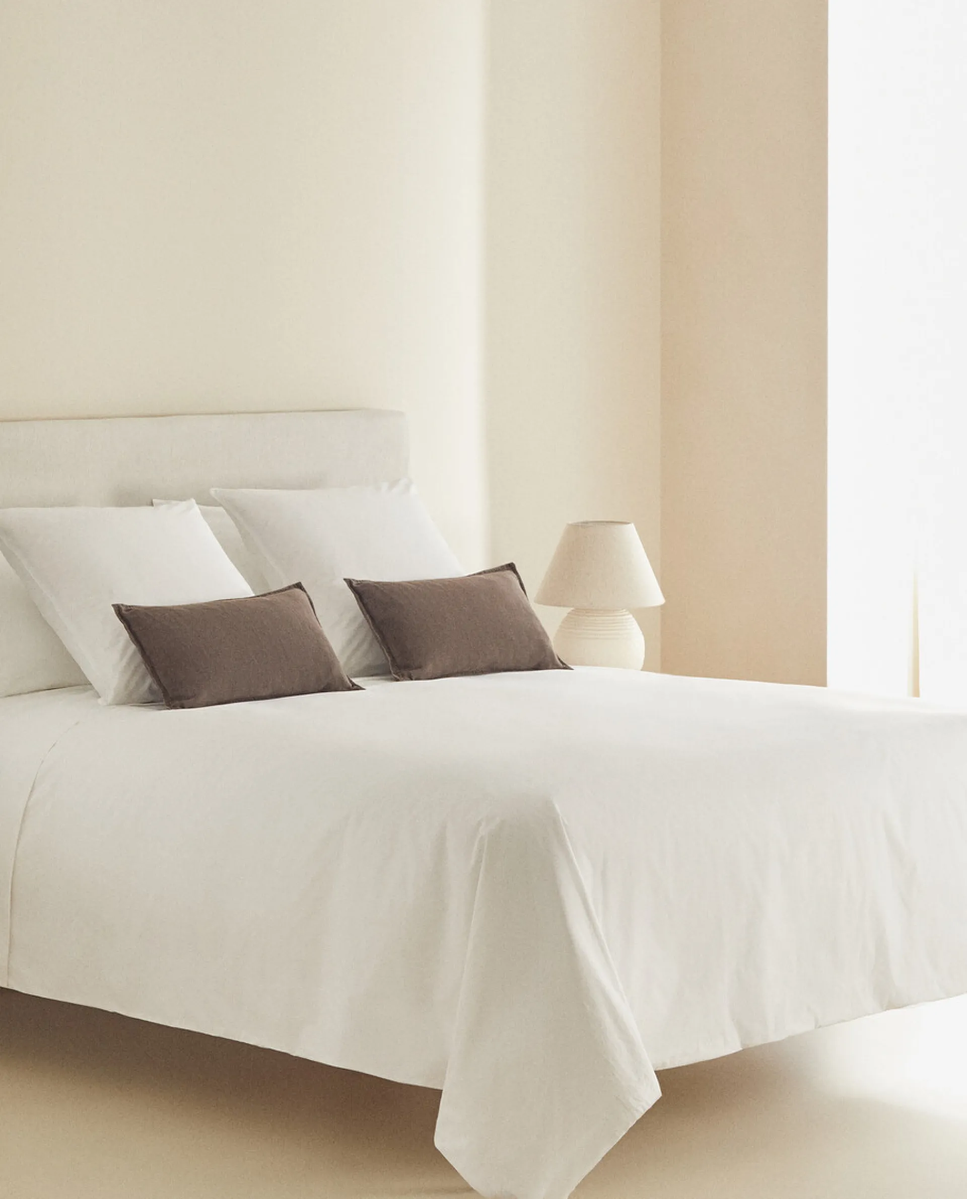 Duvet Covers*ZARA Home (300 Thread Count) Cotton Percale Duvet Cover White