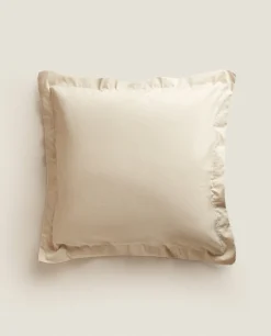 Pillowcases*ZARA Home (180 Thread Count) Cotton Percale Pillowcase Beige