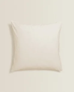 Pillowcases*ZARA Home (300 Thread Count) Cotton Percale Pillowcase Cream