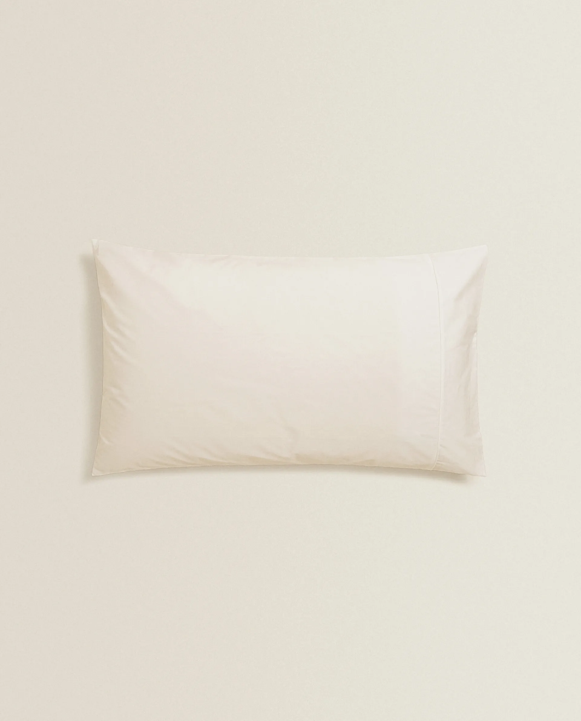 Pillowcases*ZARA Home (300 Thread Count) Cotton Percale Pillowcase Cream