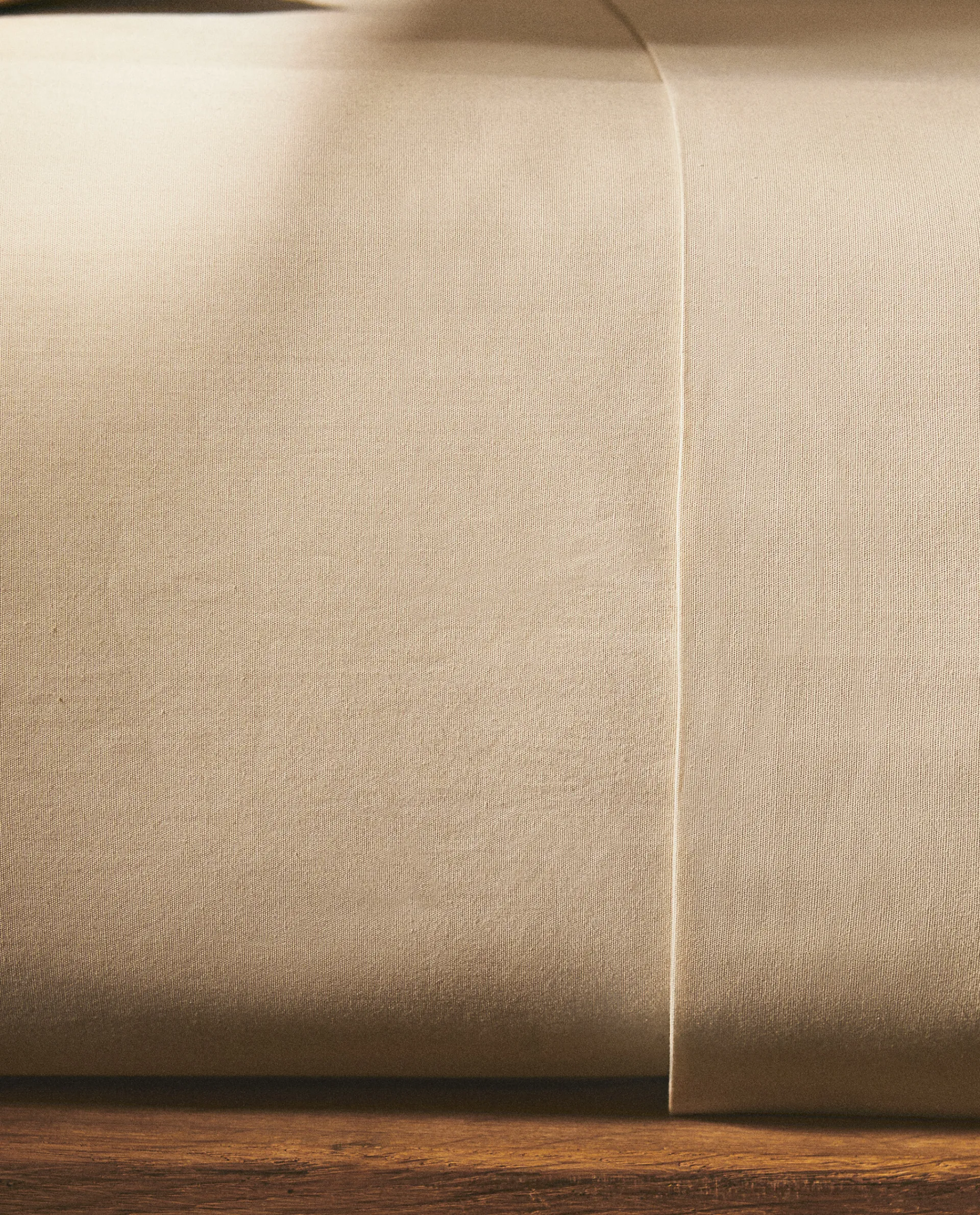 Fitted Sheets*ZARA Home (180 Thread Count) Cotton Percale Fitted Sheet Beige