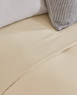 Fitted Sheets*ZARA Home (180 Thread Count) Cotton Percale Fitted Sheet Beige