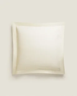 Pillowcases*ZARA Home (180 Thread Count) Cotton Percale Pillowcase Oyster White
