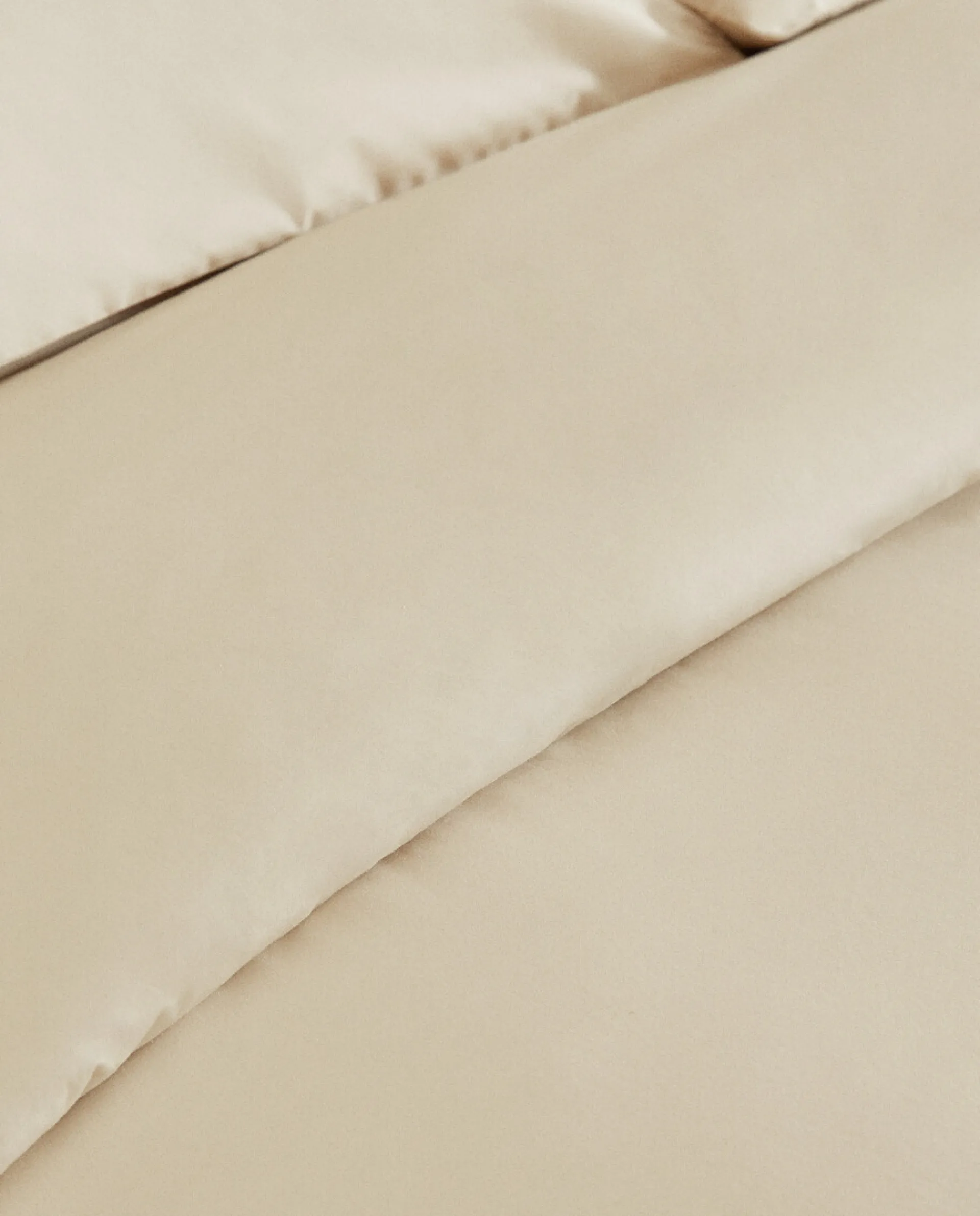 Duvet Covers*ZARA Home (300 Thread Count) Cotton Percale Duvet Cover Beige