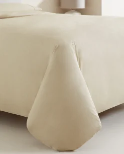 Duvet Covers*ZARA Home (300 Thread Count) Cotton Percale Duvet Cover Beige