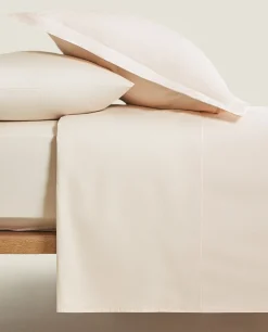 Duvet Covers*ZARA Home (180 Thread Count) Cotton Percale Duvet Cover Peach