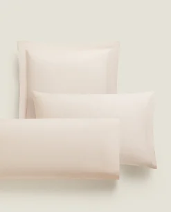 Pillowcases*ZARA Home (180 Thread Count) Cotton Percale Pillowcase Peach