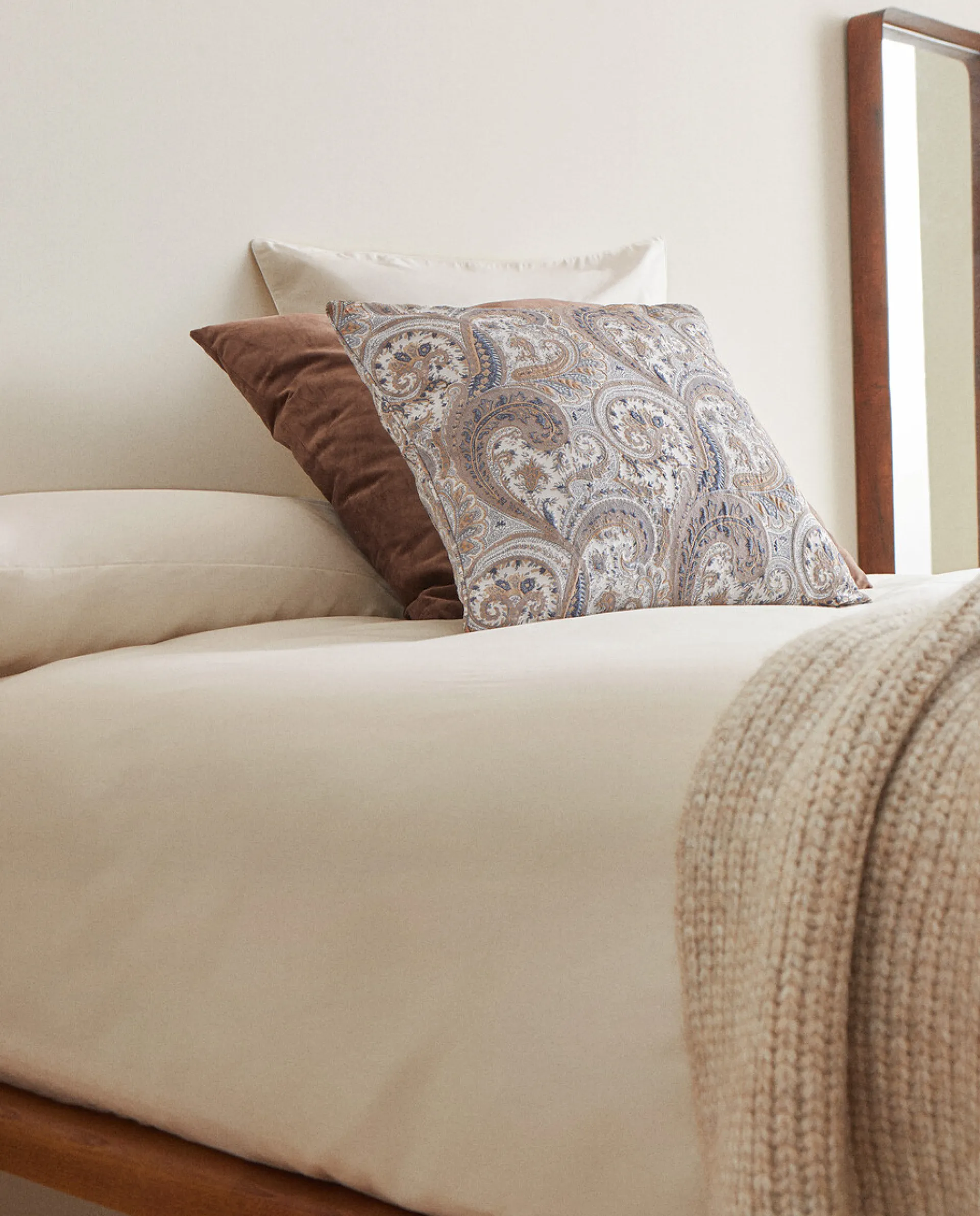 Flat Sheets*ZARA Home (300 Thread Count) Cotton Percale Flat Sheet Cream