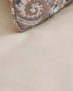 Flat Sheets*ZARA Home (300 Thread Count) Cotton Percale Flat Sheet Cream