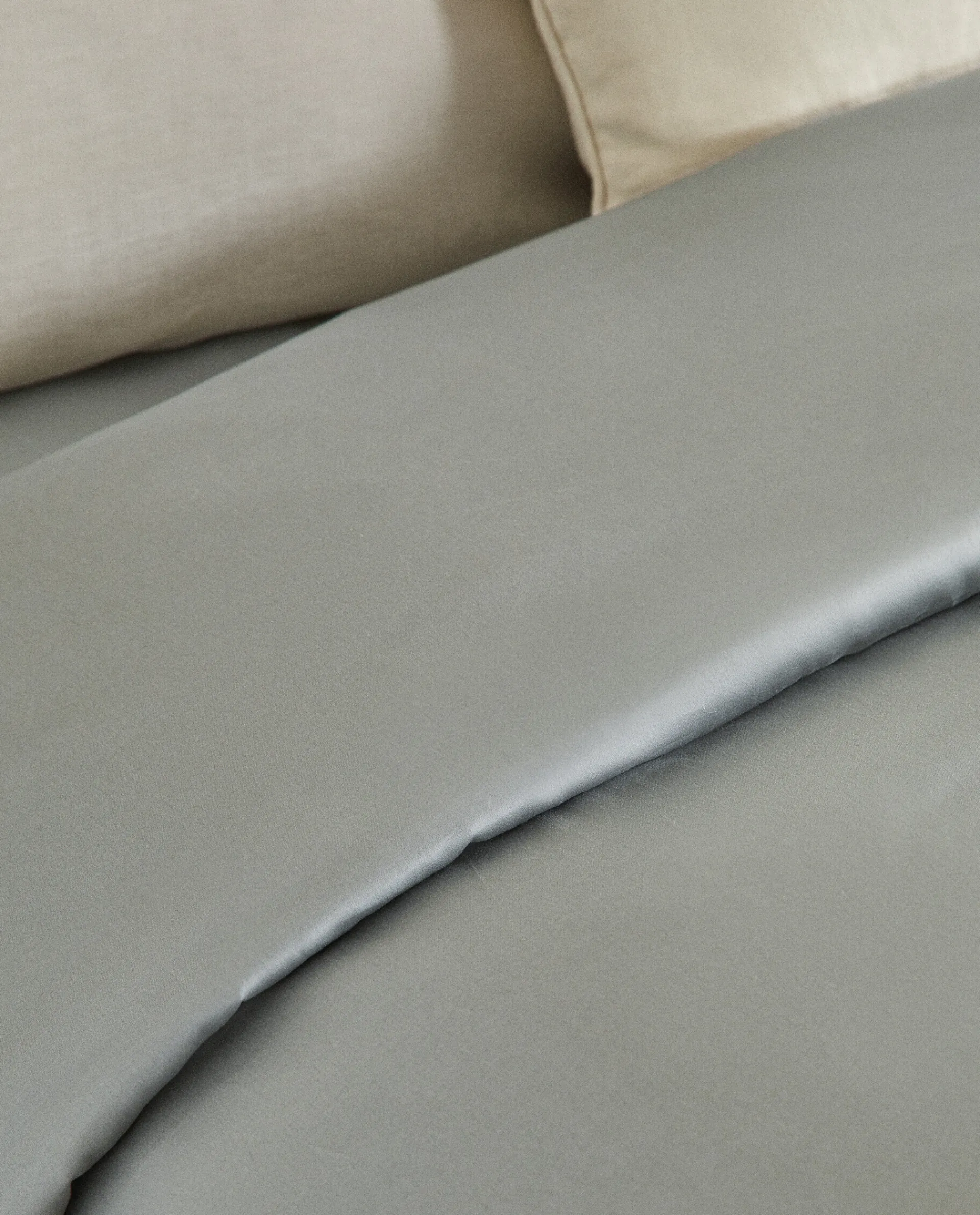 Fitted Sheets*ZARA Home (300 Thread Count) Sateen Fitted Sheet Green