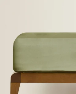 Fitted Sheets*ZARA Home (300 Thread Count) Sateen Fitted Sheet Verde