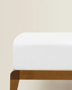 Fitted Sheets*ZARA Home (300 Thread Count) Sateen Fitted Sheet White