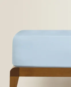 Fitted Sheets*ZARA Home (300 Thread Count) Sateen Fitted Sheet Azul