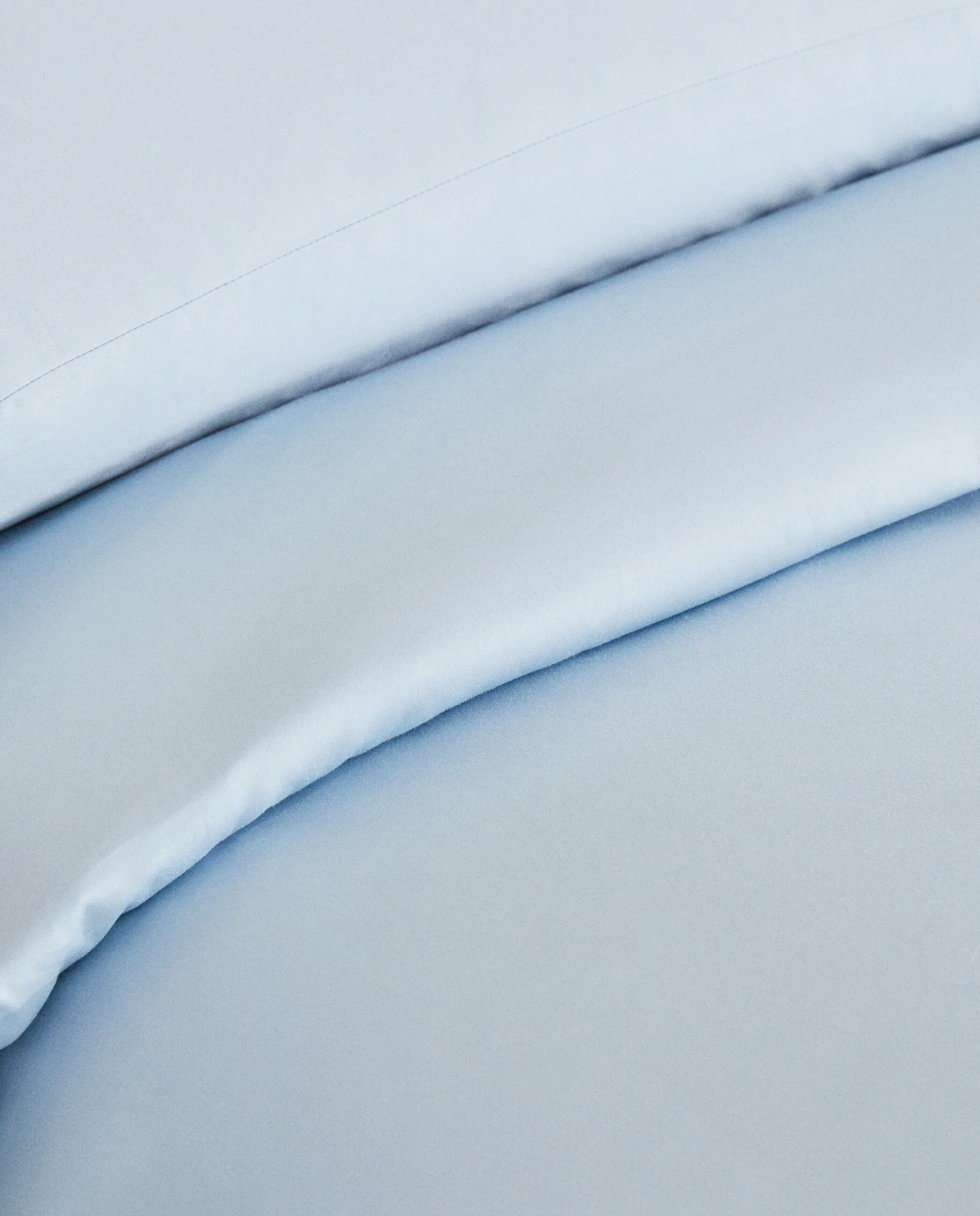 Fitted Sheets*ZARA Home (300 Thread Count) Sateen Fitted Sheet Azul