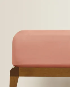 Fitted Sheets*ZARA Home (300 Thread Count) Sateen Fitted Sheet Rosa