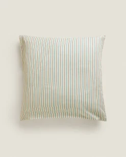 Pillowcases*ZARA Home (300 Thread Count) Striped Washed Sateen Pillowcase Butter Yellow