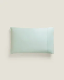 Pillowcases*ZARA Home (300 Thread Count) Washed Sateen Pillowcase Green