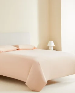 Duvet Covers*ZARA Home (300 Thread Count) Washed Sateen Duvet Cover Peach
