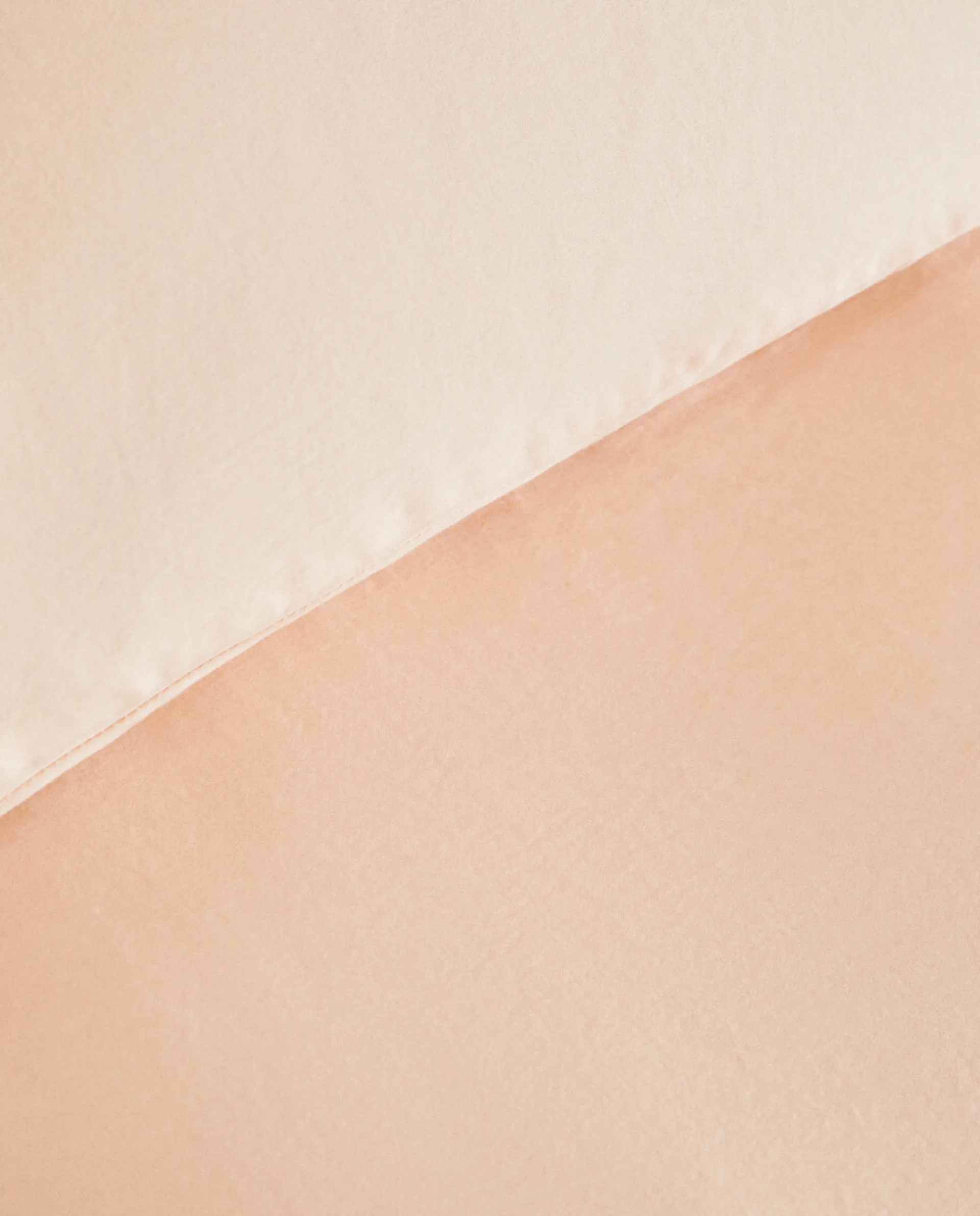 Duvet Covers*ZARA Home (300 Thread Count) Washed Sateen Duvet Cover Peach