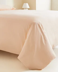 Duvet Covers*ZARA Home (300 Thread Count) Washed Sateen Duvet Cover Peach